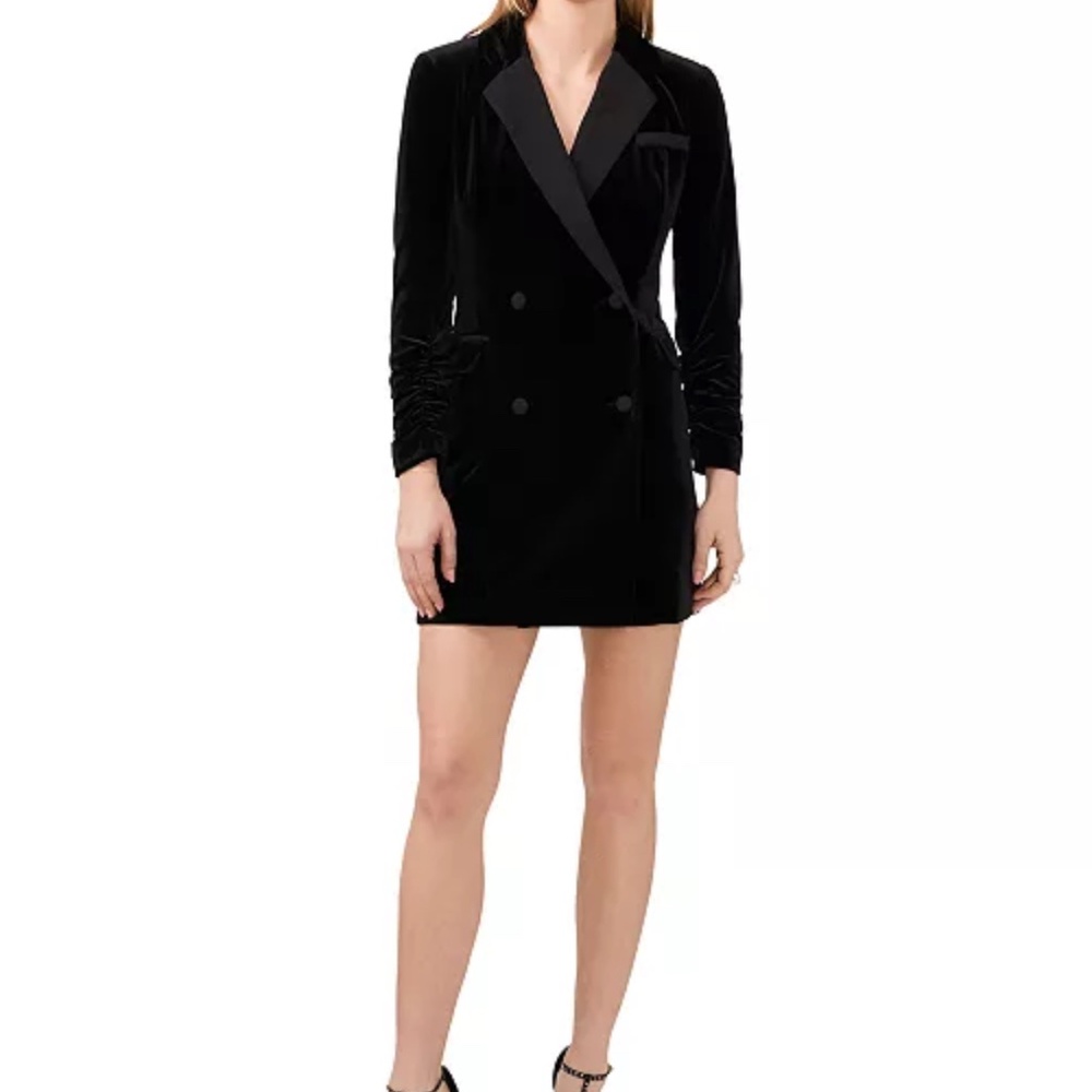 1.state Velvet Blazer Mini Dress